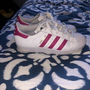 Pink Adidas Superstars